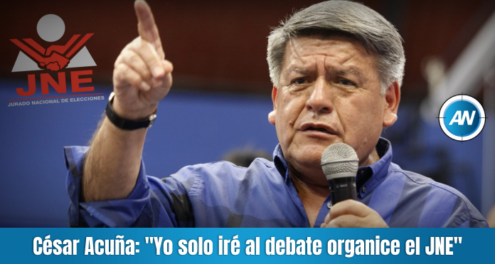 Cesar Acuña: "Yo solo iré al debate que organice el JNE"