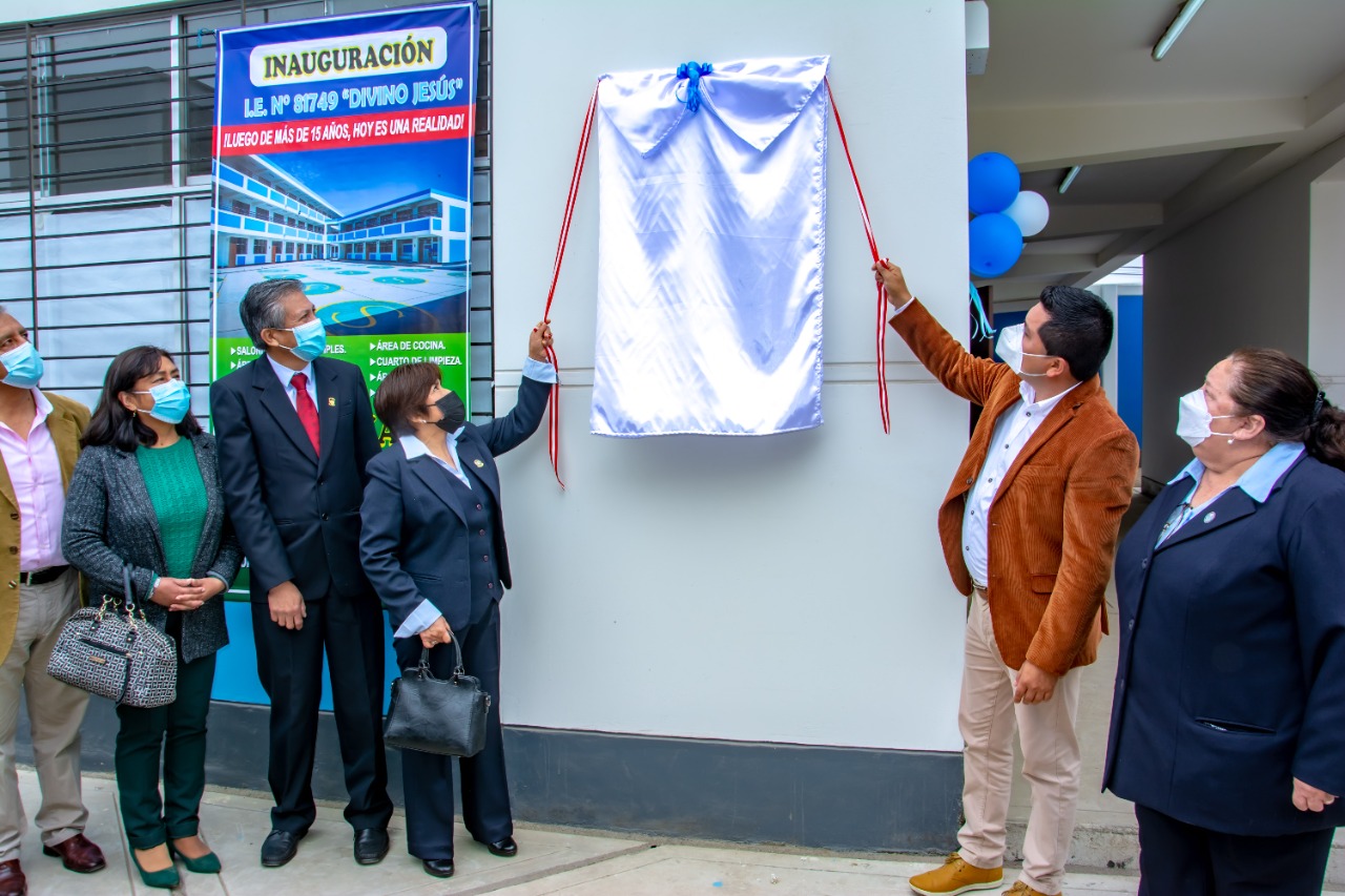 Municipalidad de La Esperanza inaugura moderna I.E. "Divino Jesús" de Manuel Arévalo III