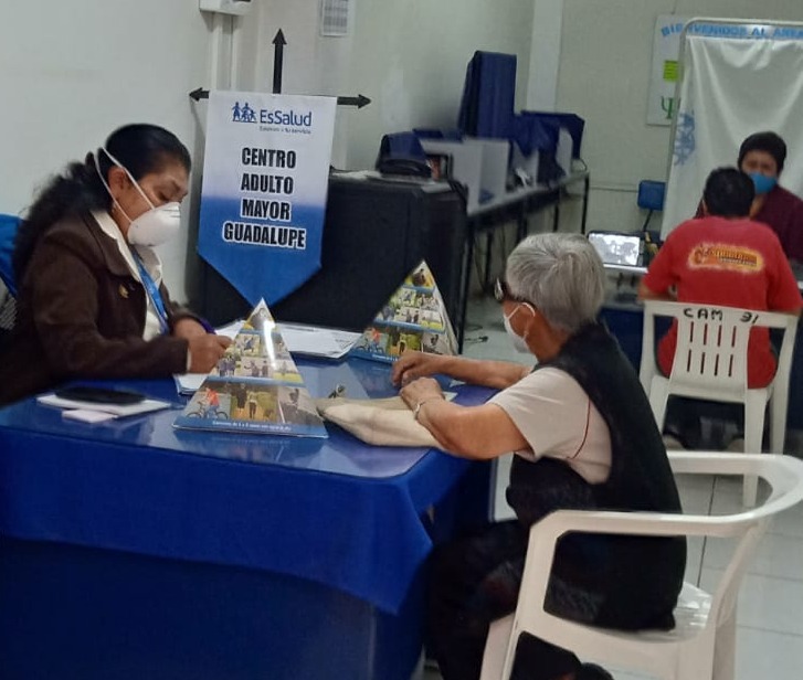 Campaña de Salud para adultos mayores en Guadalupe. Foto: Agencia de Noticias.