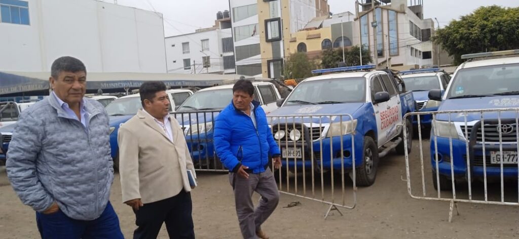 Reunión en Central de Monitoreo de Trujillo. Foto: Agencia de Noticias.