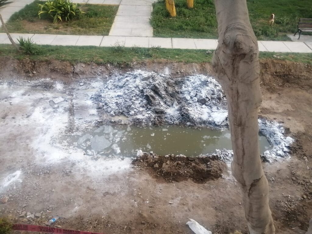 Imagenes brondadas por los vecinos del sector como evidencia. Foto: Agencia de Noticias