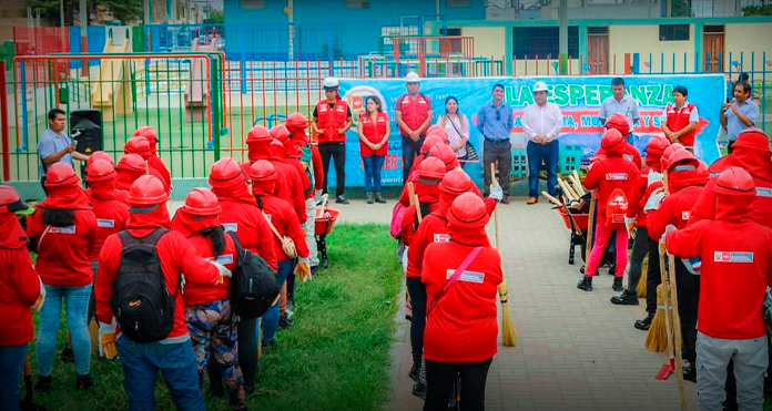 Alcalde del distrito de la Esperanza, apertura segunda actividad de trabajos temporales gestionados ante el MTPE