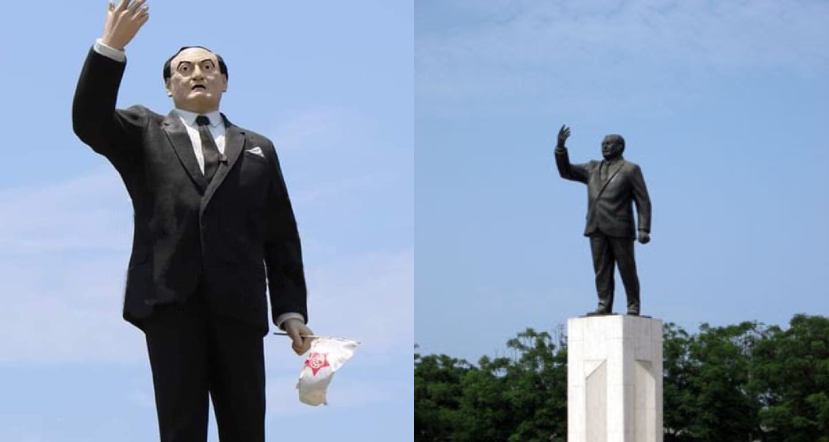 MPT pintará nuevamente estatua de Víctor Raúl
