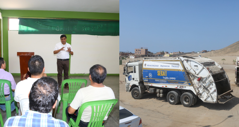 MPT entrega dos compactadoras de Limpieza Pública al Alto Trujillo