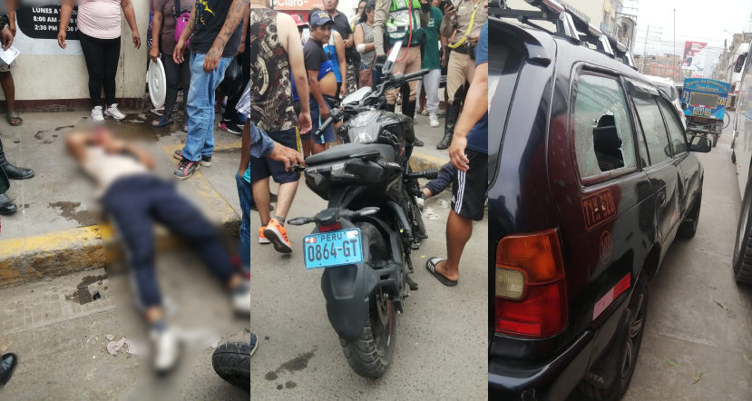 Motociclista termina con la cabeza rota tras impactar contra auto