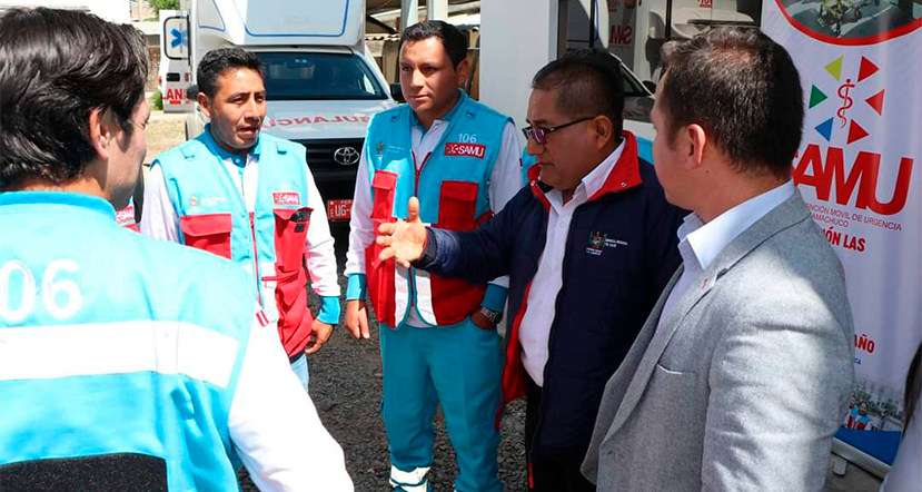 GORE inaugura una base SAMU en Sánchez Carrión para atender emergencias