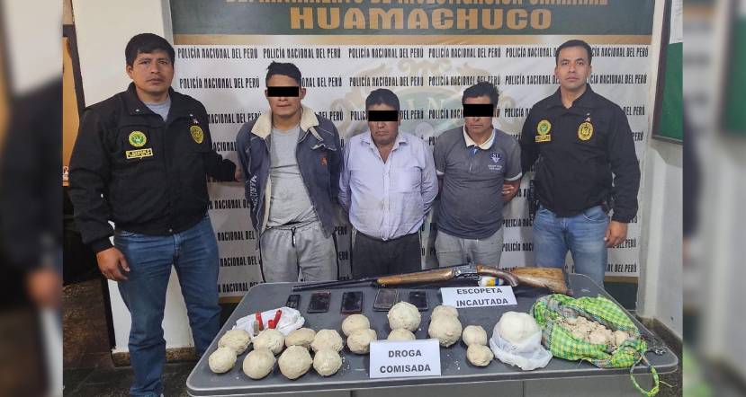 Desarticulan a la banda "Los Queseros del Marañón" y decomisan 10 kg de PBC