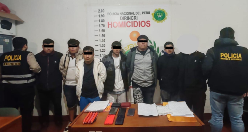 Intervienen a 7 presuntos integrantes de banda criminal en Trujillo