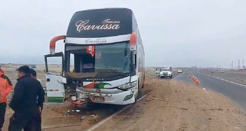 Accidente en la Panamericana Norte deja un herido y caos vehicular