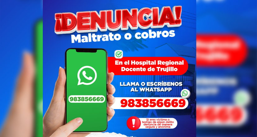 Hospital Regional habilita línea telefónica para denuncias