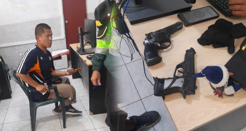 Detienen a sujeto con arma de fuego durante patrullaje preventivo