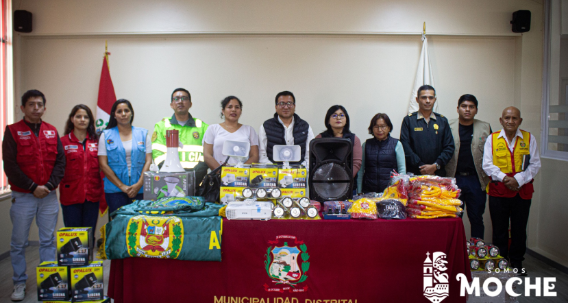 Municipalidad de Moche refuerza seguridad con entrega de equipos para prevención del delito