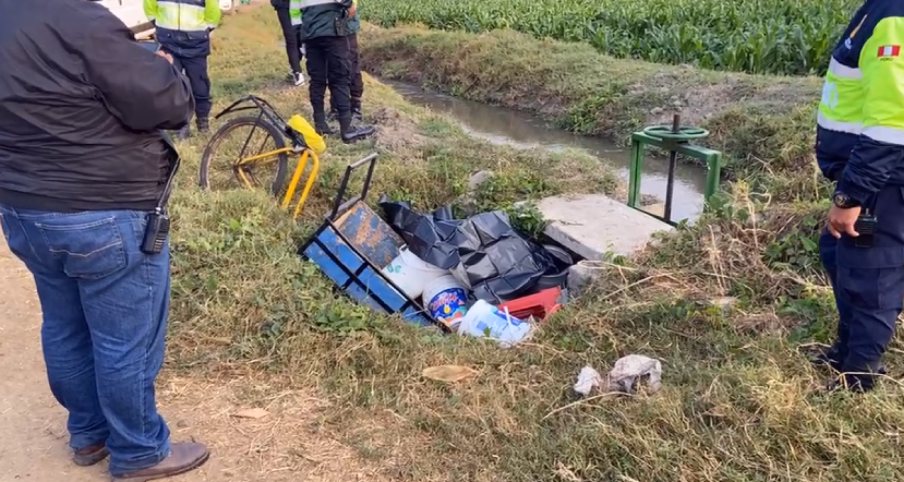 Hombre pierde la vida tras caer en una acequia de Virú