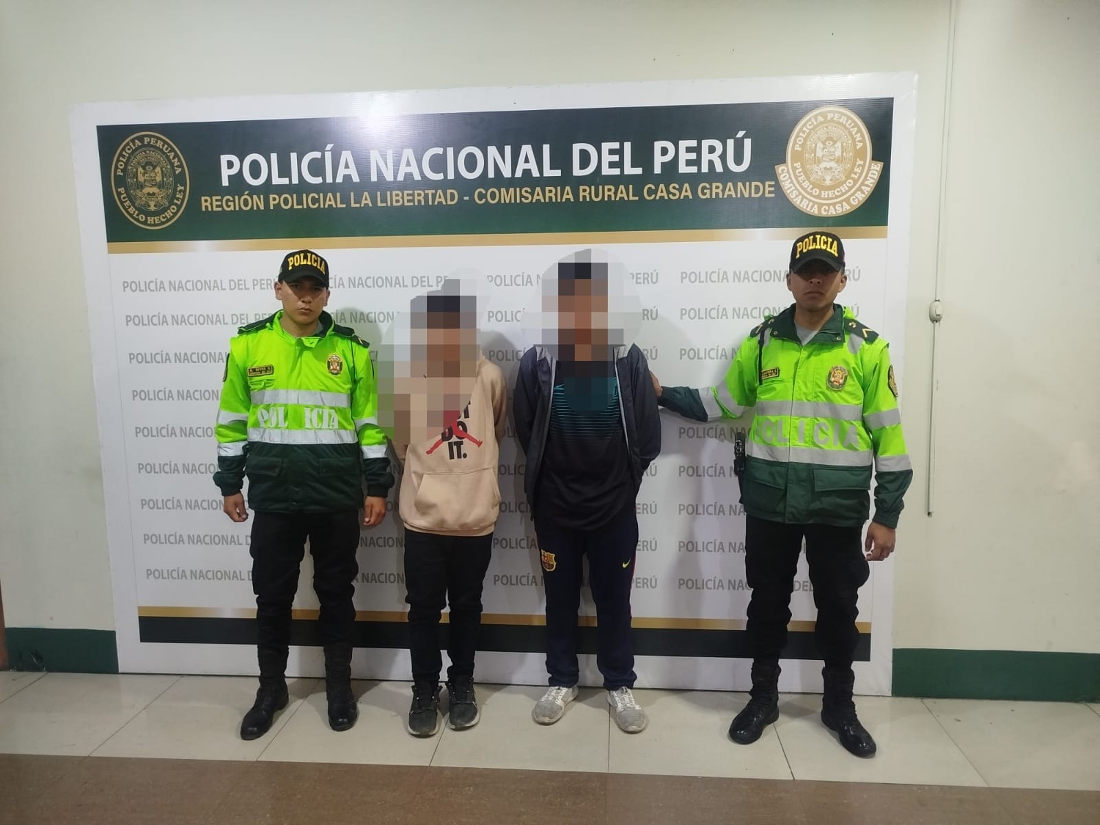 Detienen a dos menores tras explosión en la calle Urubamba, Casa Grande