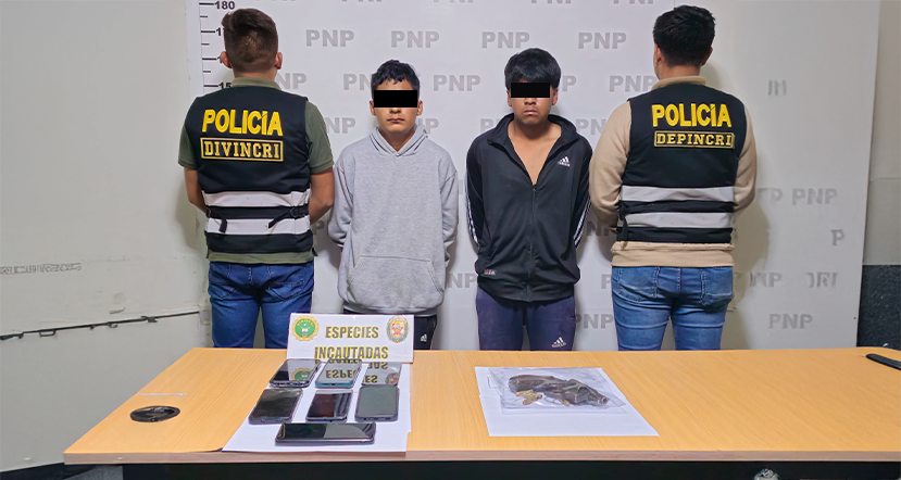 PNP captura dos menores involucrados en homicidio en Trujillo