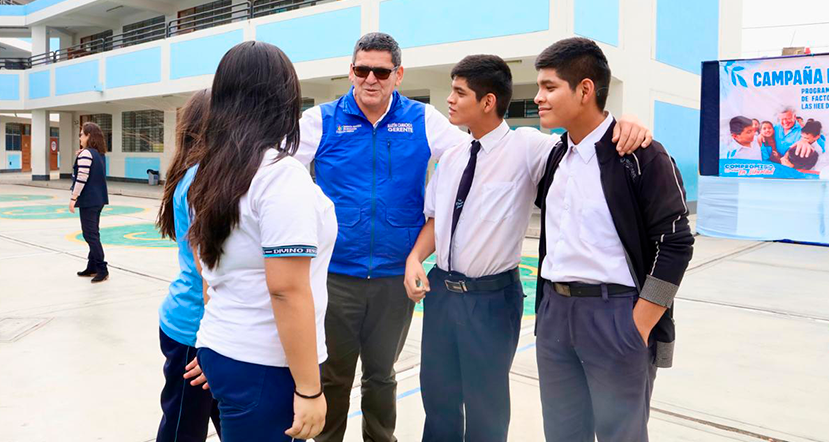 Cientos de estudiantes se beneficiaron con campaña de Salud Mental del GORE