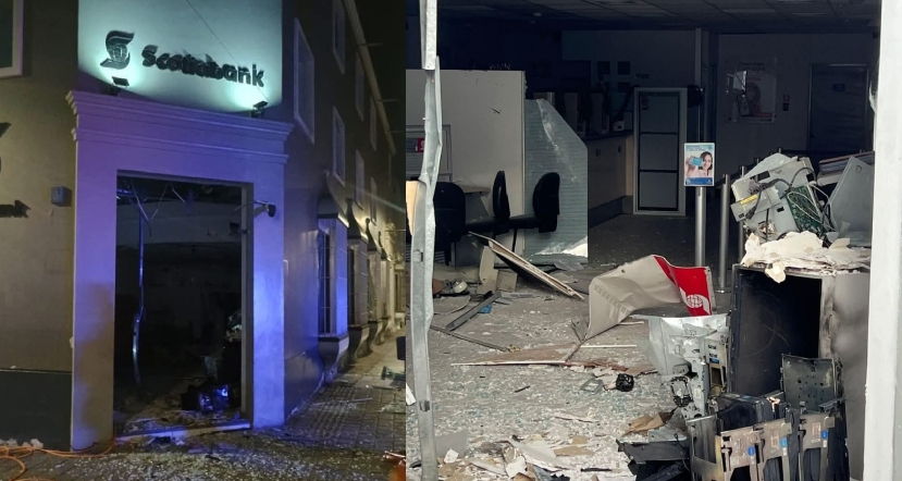 Detonan explosivo en agencia del Banco Scotiabank del centro histórico de Trujillo