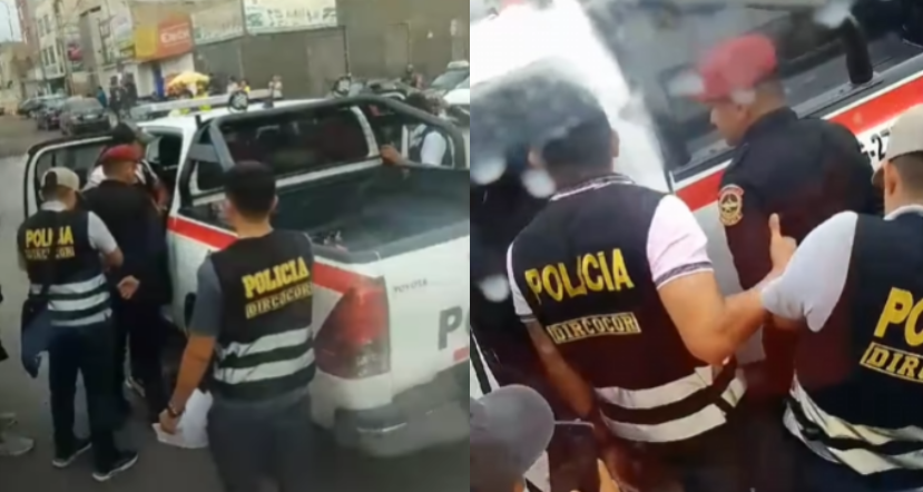 Capturan a dos policías en flagrancia por presunto cobro de coima en Trujillo