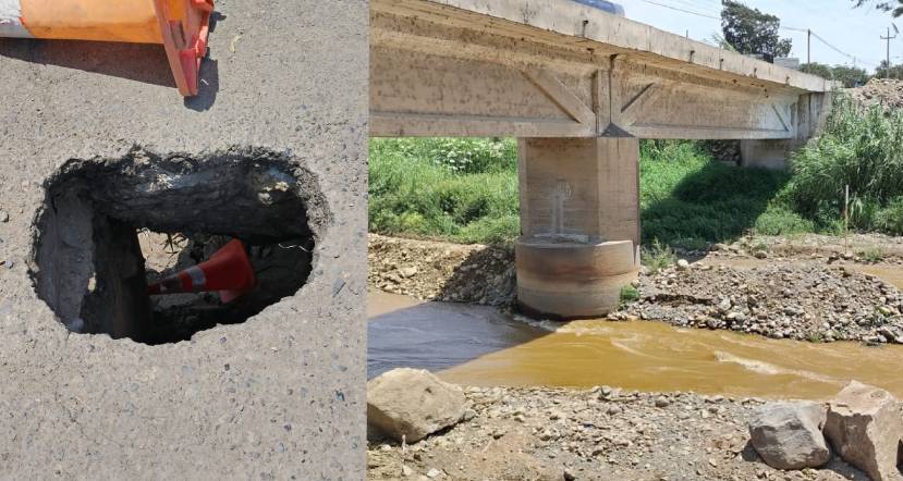 Puente Conache sufre por desgaste y forado