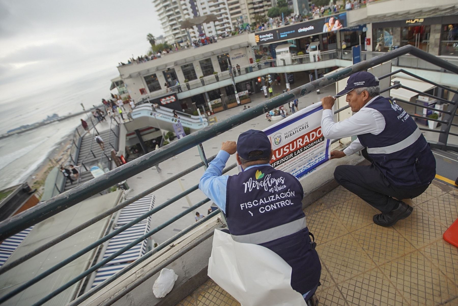Clausuran temporalmente Larcomar por fallas en infraestructura que comprometen la seguridad
