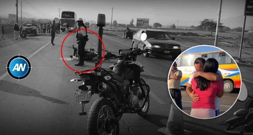 Motociclista pierde la vida tras impactar contra un ómnibus en la Panamericana