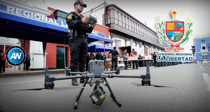 GORE La Libertad entrega drones y equipos tecnológicos a la Policía para reforzar la seguridad