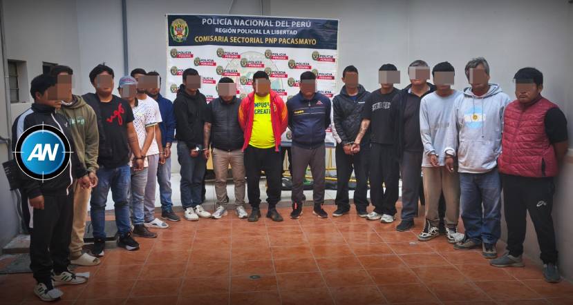 Detienen a 16 personas acusadas de extorsionar en obras públicas de Pacasmayo