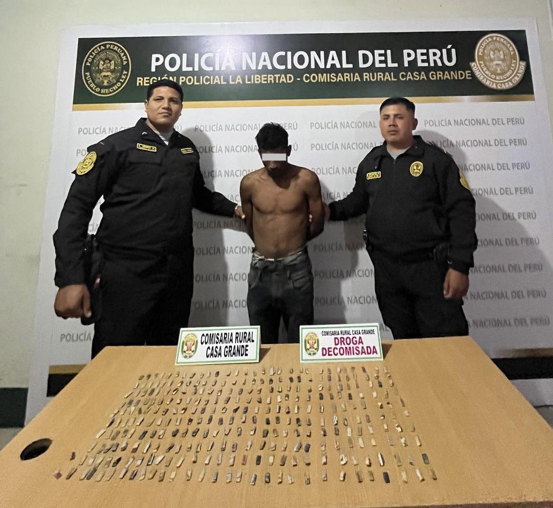 Detienen a sujeto con casi 300 ketes de presunta PBC en Casa Grande