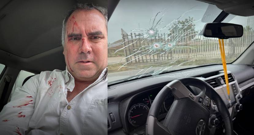 Atacan a balazos al precandidato Rafael Belaunde mientras viajaba en su vehículo en Cerro Azul