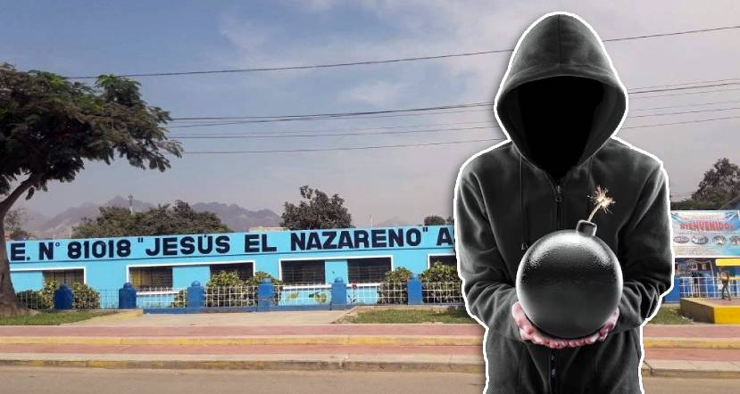 Detonan artefacto explosivo en colegio Jesús Nazareno de Ascope
