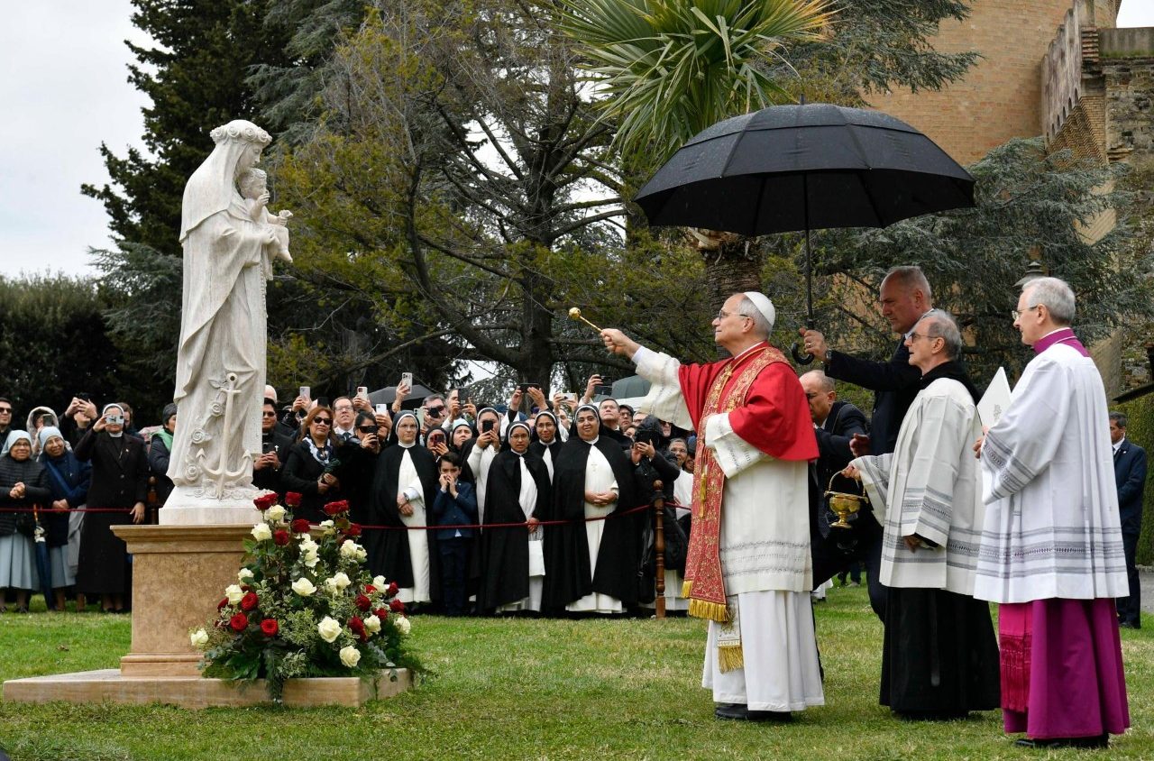 Papa León XIV inaugura estatua de Santa Rosa de Lima en los Jardines Vaticanos