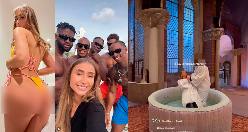 De récords sexuales a las aguas del bautismo: la sorprendente “conversión” de Lily Phillips que divide a las redes